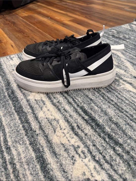 Nike Shoes - Nike Women’s Black and White Platform Sneakers